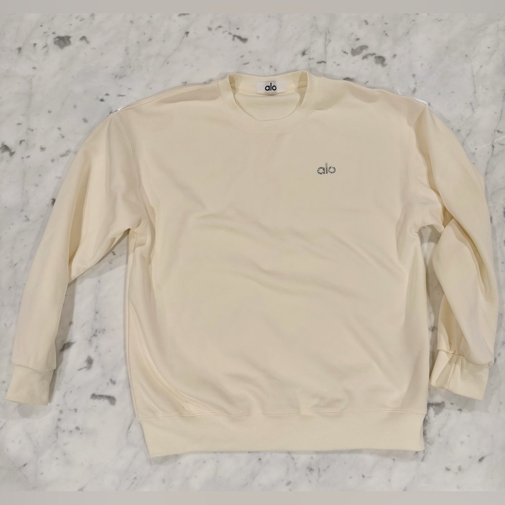 Accolade Crewneck Sweatshirt Cream Size Large